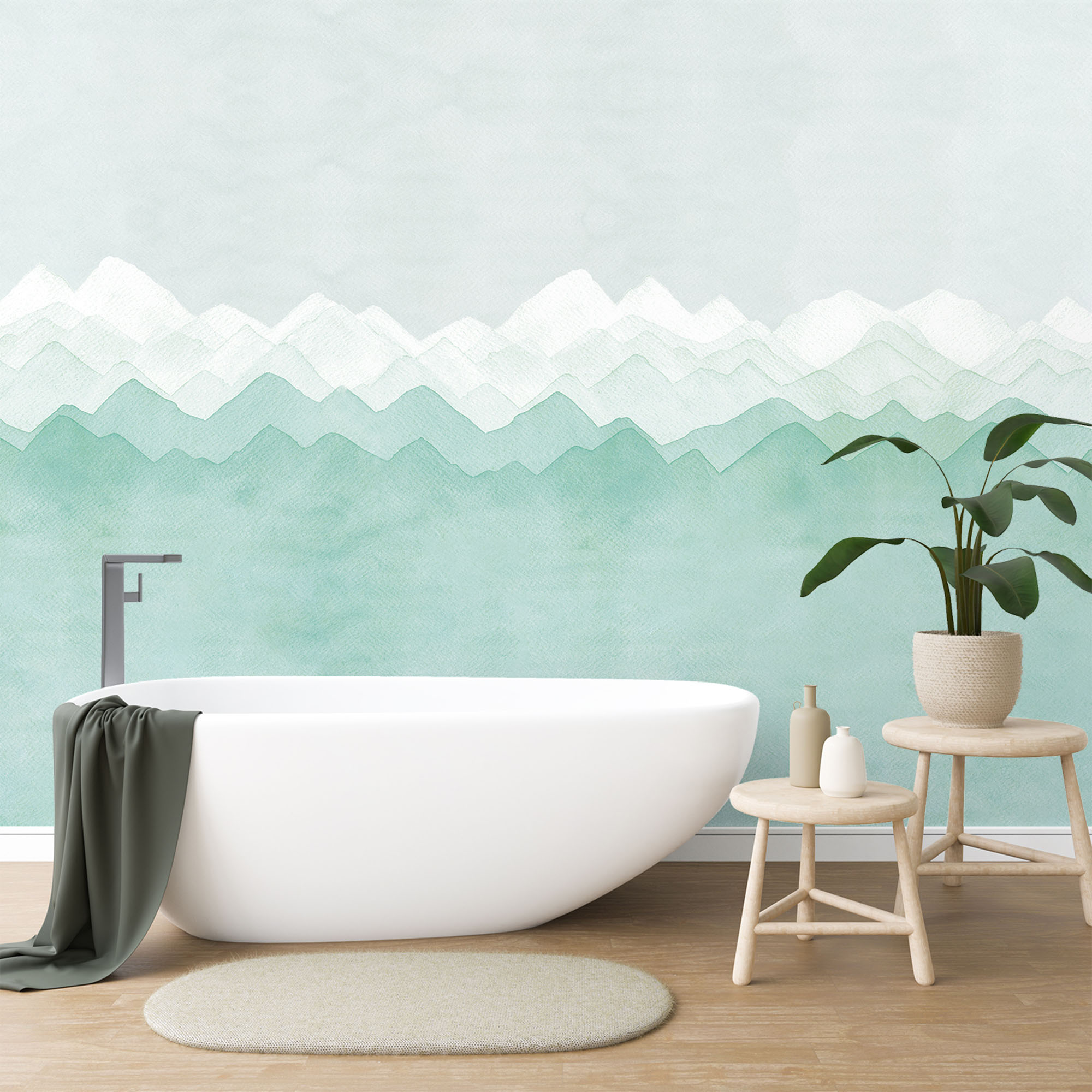 Bekijk ons designbehang voor de badkamer