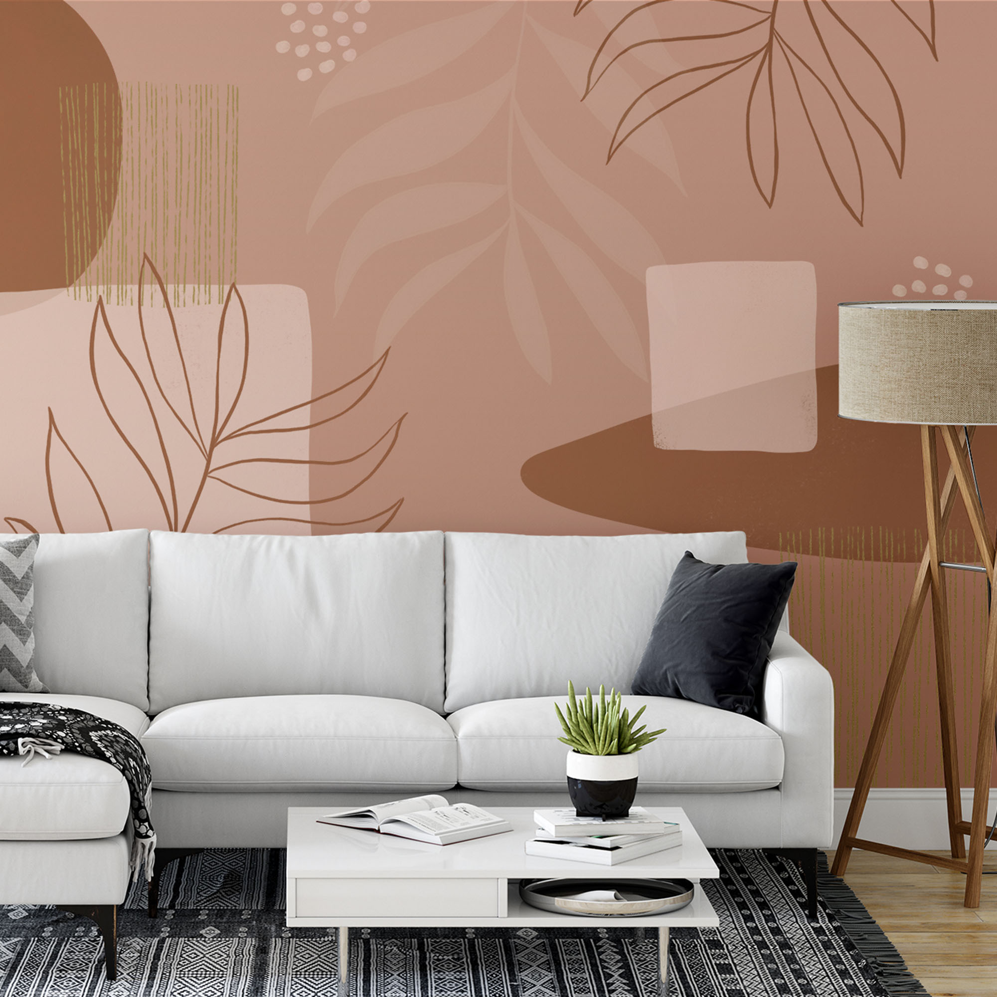 Bekijk ons designbehang voor de woonkamer