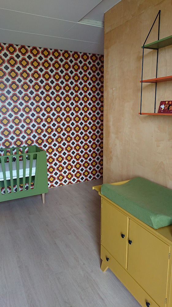 potlood bericht bros Maatwerk behang kinderkamer een retro babykamer