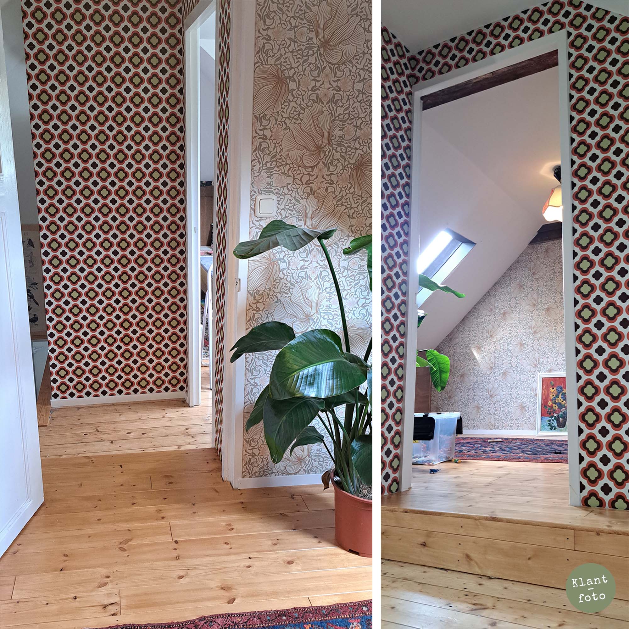 Klantfoto van Perron 11 behang Flower Power