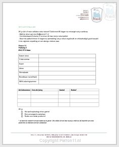 Download hier het retourformulier van Perron 11