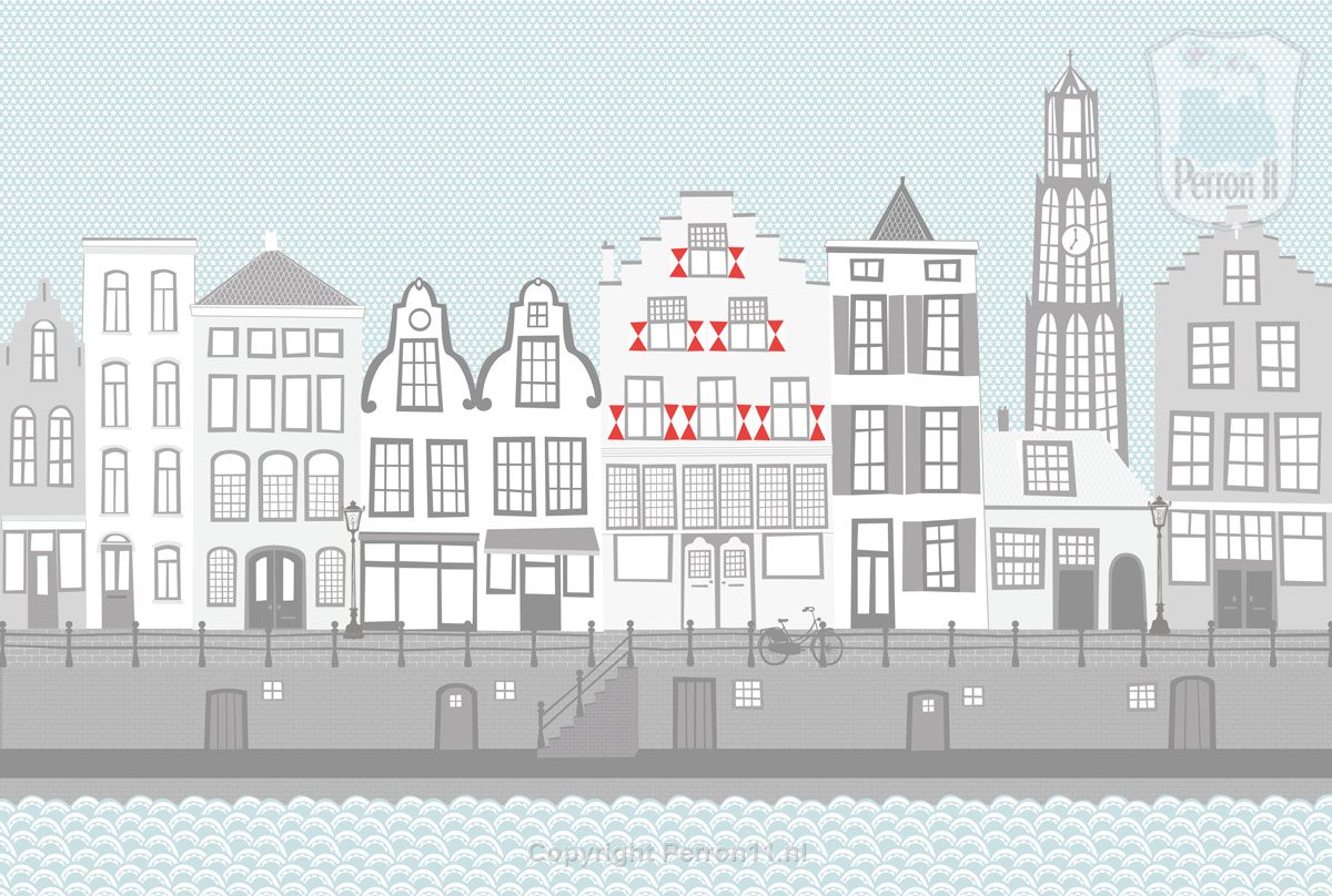 Posterbehang Utrecht Domtoren Kinderkamer