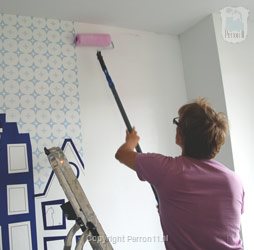 Behang een muur uur - 6 tips