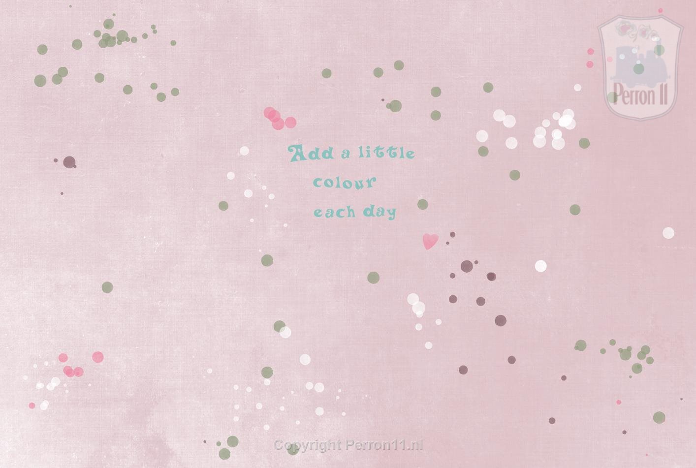 tiener meisjeskamer behang dots fotobehang roze