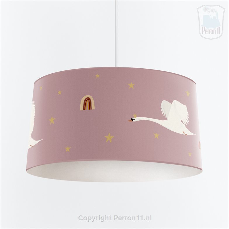 Roze Kinder Hanglamp met Sterren en Hartjes voor de Kinderkamer