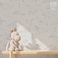 Kinderbehang met dinos en geometrische figuren, behang, kinderbehang.