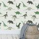 Kinderbehang met dinosauriërs voor de kinderkamer.