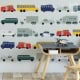 Behang met kinderauto's en voertuigen, behang, kinderbehang.