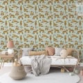 Behang met tijgers, kinderbehang voor kinderkamer.