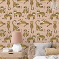 Behang met kinderbehang tijgers voor kinderkamer.
