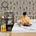 Behang met dansende kinderen, kinderbehang.