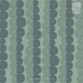 Behang, kinderbehang met abstract patroon in groen en blauw tinten.