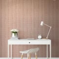 Behang, kinderbehang met abstract patroon in roze tinten.
