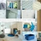 Behang en kinderbehang met blauwe en groene details, geschikt voor kinderkamers.