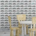 Behang met autootjes, kinderbehang voor een stoere jongenskamer.
