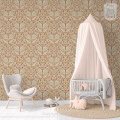 Behang, kinderbehang met retro patroon voor kinderkamer.