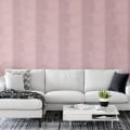 Behang, kinderbehang met roze cirkelpatroon voor kinderkamer.
