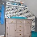 Behang, kinderbehang met kattenmotief voor de kinderkamer.
