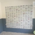 Vierkant vlak op wand van kinderkamer met autobehang van Perron 11