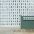 Behang met robotmotieven, kinderbehang voor jongenskamer.