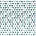 Behang, kinderbehang met theekopjes in teal en groen.