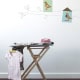 Behang, kinderbehang met vogels en huisjes voor kinderkamer.