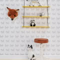 Behang met dierenmotief, kinderbehang voor kinderkamer.