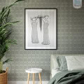 Behang, kinderbehang met meisjes met lange haren en hoorns.