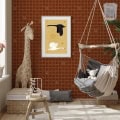 Behang, kinderbehang met zonnetjes en dieren, kinderkamer decor.
