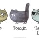Behang met schattige katten, kinderbehang voor de kinderkamer.