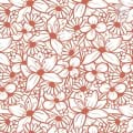 Behang met bloemen, kinderbehang, bloemenpatroon.
