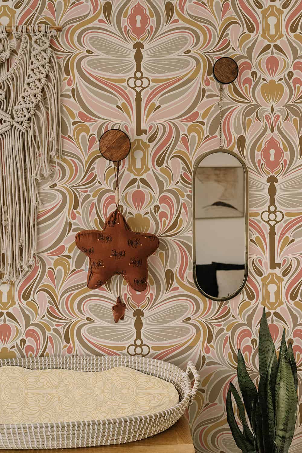 Bohemian kinderkamer met behang Libelle Boho Nouvea