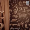Behang met dieren en de naam Sem, kinderbehang.