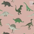 Behang met dinosaurussen, kinderbehang, voor kinderkamer.