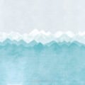 Behang, kinderbehang met waterverf bergen in blauw en wit.