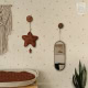 Behang, kinderbehang met sterrenmotief in kinderkamer.