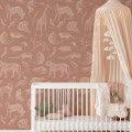 Behang met dieren voor kinderbehang, behang, kinderbehang.