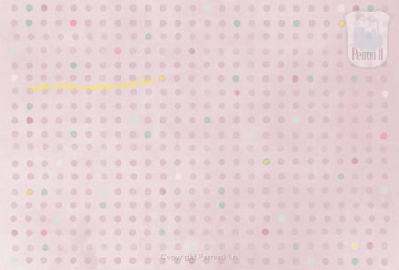 Behang, kinderbehang met stippen in roze en pastelkleuren.