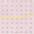 Behang, kinderbehang met pastel stippen en tekst.