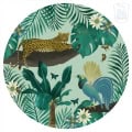 Kinderbehang met jungle dieren en planten.