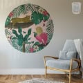 Behang met jungle en dieren, kinderbehang.