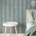 Behang, kinderbehang met abstract patroon in zachte tinten.