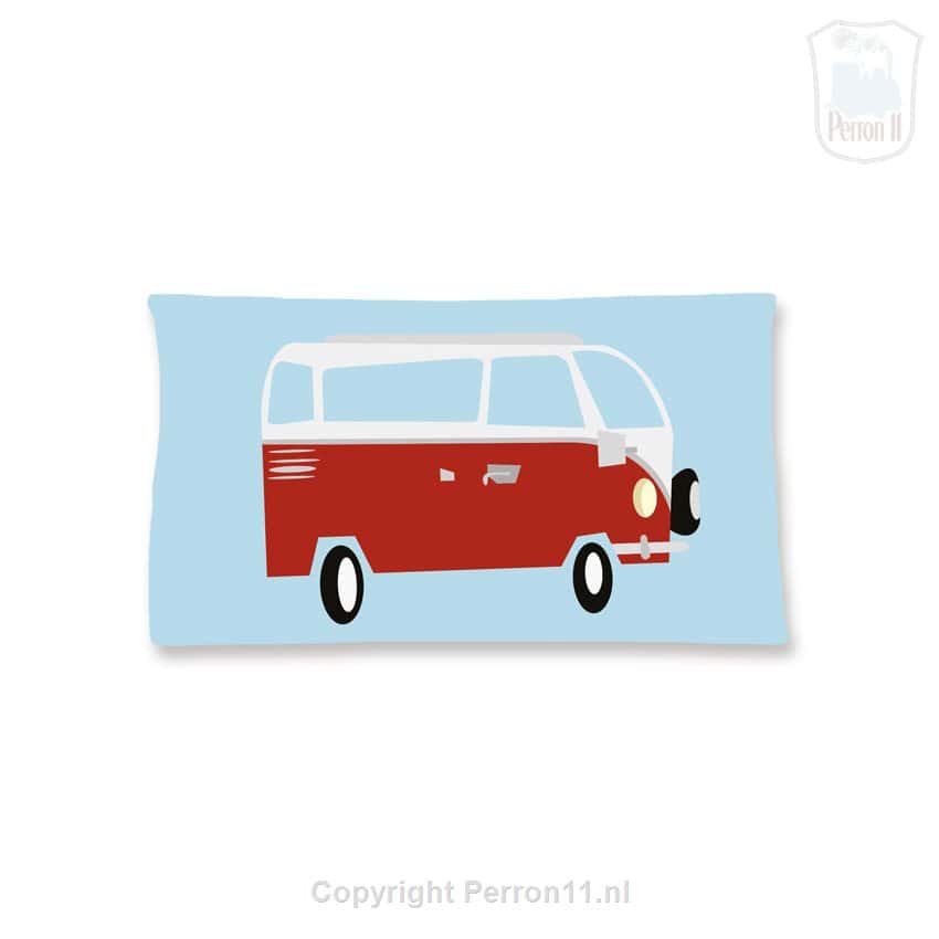 Behang, kinderbehang met bus ontwerp voor kinderkamer.