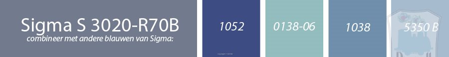 Behang met Sigma S 3020-R70B, kinderbehang, blauw tinten.