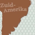 Behang, kinderbehang met Zuid-Amerika kaart.