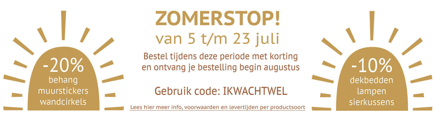 Behang, kinderbehang met zomerse korting en decoratie.
